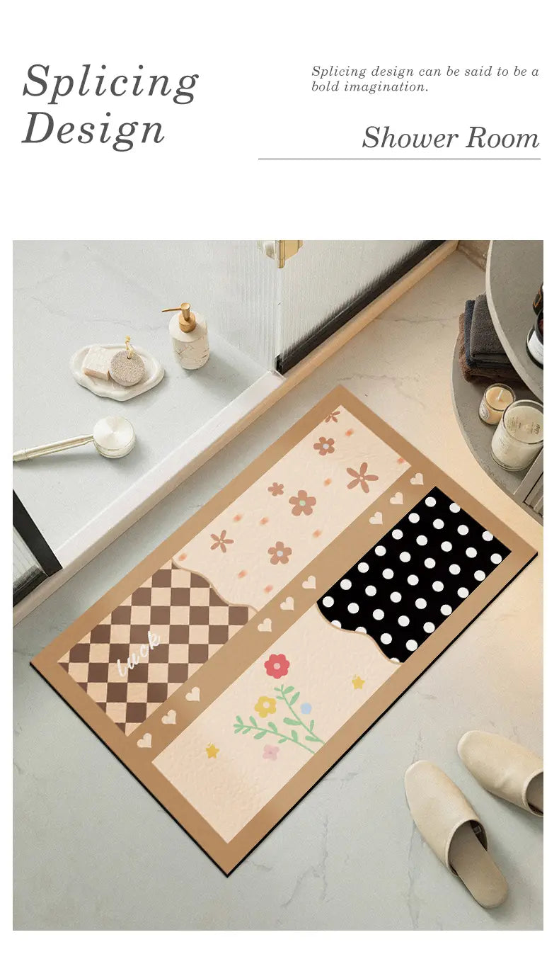 Creative Modern Patterned Floor Mat for Home Decor