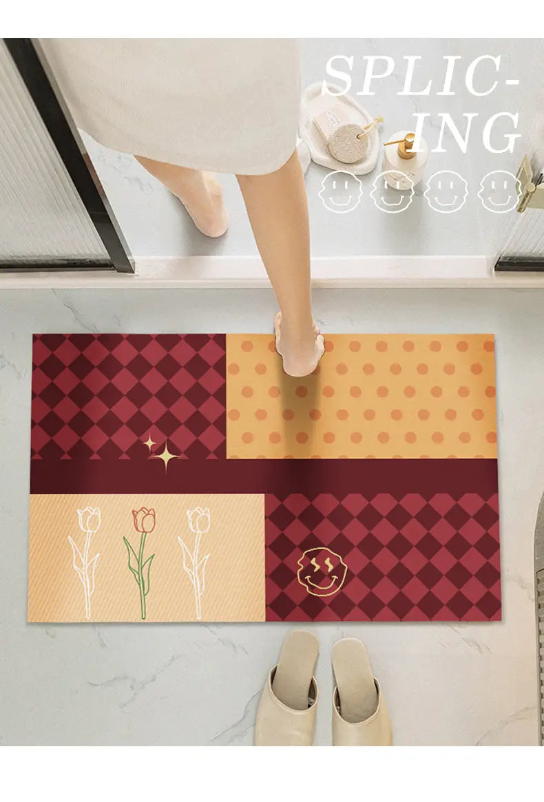 Creative Modern Patterned Floor Mat for Home Decor