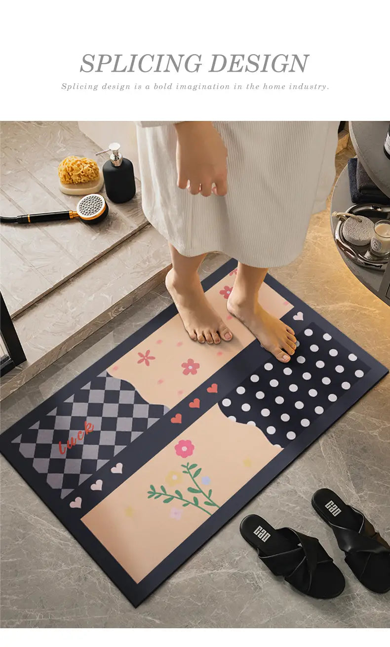 Creative Modern Patterned Floor Mat for Home Decor