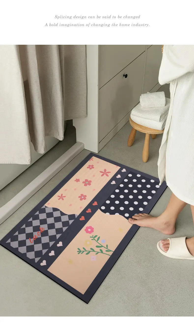 Creative Modern Patterned Floor Mat for Home Decor