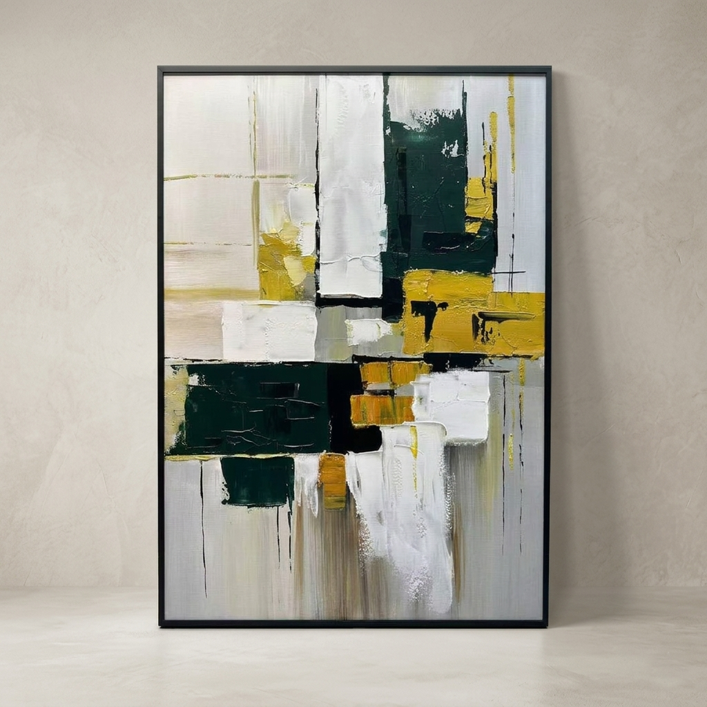 Abstract Thick Textured Oil Painting